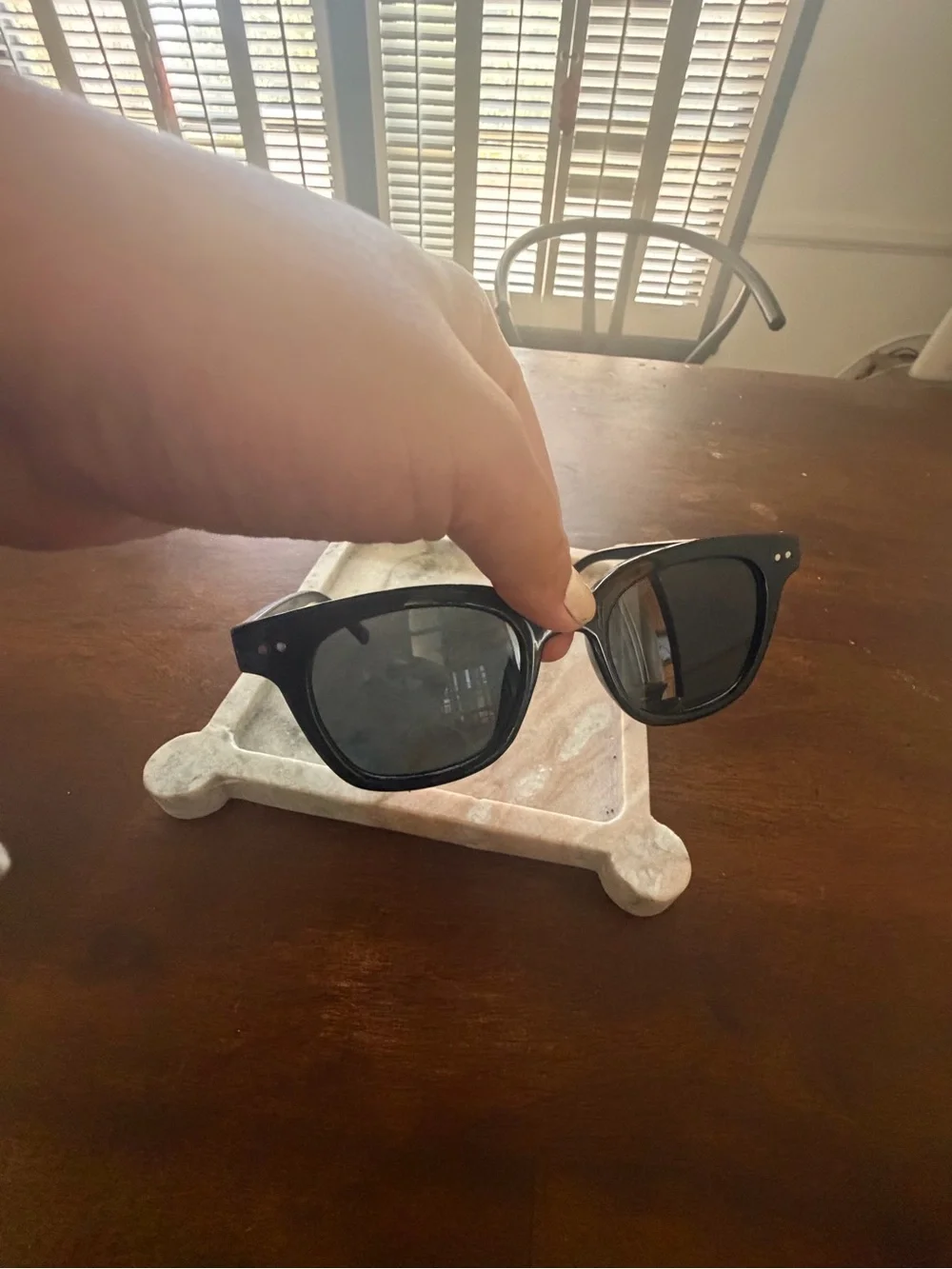 lucky brand Classic Black Square Frame Sunglasses